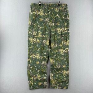 Vintage Bushlan Camo Cargo Pants Mens Large Fits 37x30 80s Made in USA